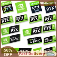 【SHANGZE2】 Graphics Card Sticker RTX 2080Ti 2070 2060 TITAN VR GTX 1650 1660Ti Label