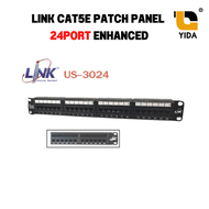 LINK CAT5E PATCH PANEL 48 PORT ENHANCED(2U) w Support / LINK CAT 5E PATCH PANEL 24 PORT ENHANCED(1U)