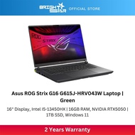 ASUS ROG Strix G16 G615J-HRV043W Gaming Laptop - 16" WUXGA/i5-13450HX/16GB/1TB SSD/RTX5050/Win11