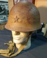 (寄賣物) 二戰日軍 真品九〇式鐵兜/鐵帽 (鋼盔 尺寸:大)