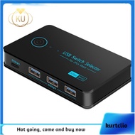 USB Switcher 2 Computers Kvm Switch USB 3.0 Switch  4 Ports(3USB3.0+1 USB-C) Hub Share Devices Print