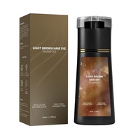 BupposesHairDyeShampoo,HairColorShampooforGrayandCoverage,SuitableforWomen&Men200ml(LightBrown) O3EY