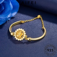 AIFEI JEWELRY Original Chain Rantai Leher Flower 純銀項鏈 Sterling Perempuan Silver Sun 925 Necklace For Korean Perak Pendant Accessories Women S57