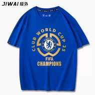 Football Club World Cup FIFA Chelsea Wins The Title Short-Sleeved Shirt T-Shirt Cotton For Men And W