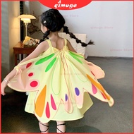 Butterfly Dress Kids Summer Dress for Children and Baby Girls Cute Suspender Dress Kids Butterfly Dr