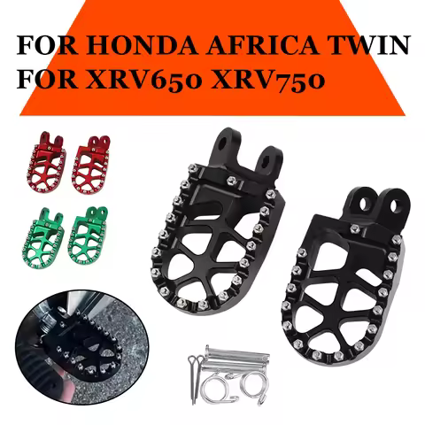 Motorcycle CNC Foot Pegs Rests Footrest Footpeg Pedals For HONDA AFRICA TWIN XRV 650 XRV 750 XRV650 