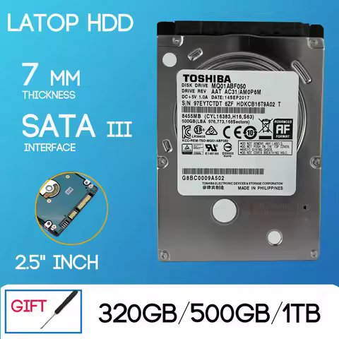 Laptop HDD 500GB 1TB Hard Disk Drive 320GB Notebook HD 2.5" Harddisk Disc 7mm Internal SATA III for 