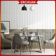 ERCHUAN 70x70cm 3D Wood Grain Foam Wallpaper Wainscoting  Wall Stickers Ceiling Waterproof Brick Wal