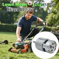 VORTEXPULSE RS755 DC Motor, 12V DC Long Shaft Lawn Mower Motor, Robust Ball Bearing High Efficiency 