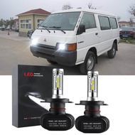 New หลอดไฟหน้ารถยนต์ LED H4 6000k สีขาว สําหรับ Mitsubishi L300 1986-2006