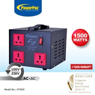 PowerPac Converter Transformer 1500W Step Up & Down Voltage 110V/ 220V (ST1500)