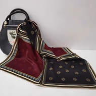 [Camellia Love] 68*68 Double-sided Two-color Retro Cotton Fine Curling 2025 New Square Scarf