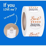 500 Pcs/Roll - Sticker Review Sticker Please Leave A Review
