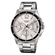 Casio MTP-1374D-7AVDF Enticer Men Silver Dial Stainless Steel Strap