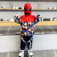 Ultraman Clothes Spring Autumn Handsome Trendy Cool Children's Clothing Children's Sports Suit 5 to 