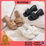 READY STOCK WOOHUU Thick  Women's Sandal Kasut Wanita Casual Wedges Flips