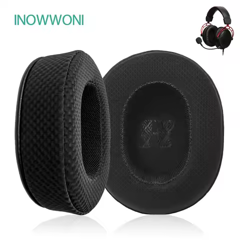 INOWWONI Replacement Earpads For HyperX Cloud Silver,I,II,Alpha,Alpha PRO,Alpha S Headphones Ear Cus