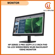 HP SERIES 3 PRO 322PV 21.5 INCH FHD VA LCD WIDESCREEN WLED BACKLIGHT 100HZ MONITOR (NEW)