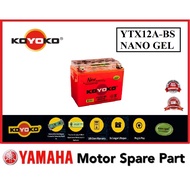 KOYOKO YTX12A-BS NANO GEL BATTERY 0 YTX12A BS KOYOKO  BATTERY KOYOKO (YTX12A-BS) (BTX9) 12V9. 5AH /1