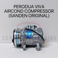 (100% SANDEN ORIGINAL)PERODUA VIVA AIRCOND COMPRESSOR