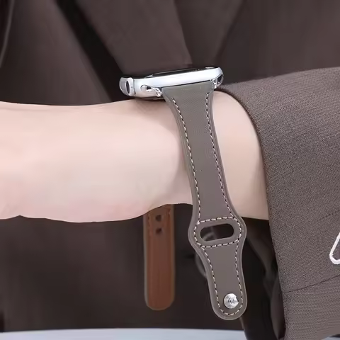 Slim Real Leather Band for Apple Watch 41mm 46mm Correa Girl Strap 42mm 44mm 40mm Bracelet for IWatc