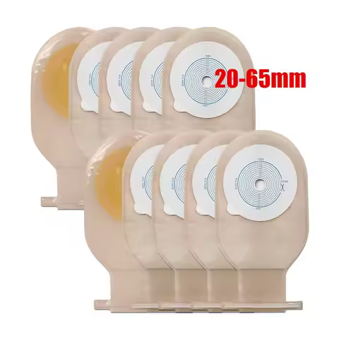 10-50pcs Drain valve One-piece System Colostomy Bags for Adults Disposable Colostomy Pouch Opening 2