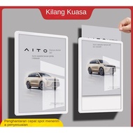 Kad paparan poster papan iklan terapung akrilik muka dinding gambar papan iklan publisiti papan ikla