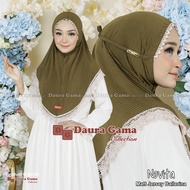 (Ori Antem) NOVITA Instant Hijab jersey ballerina Antembergo Lace Brocade