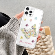 photo frame case for iphone 14ProMax 14pro 13 11 12 7 Plus X XR colorful flowers butterfly cover