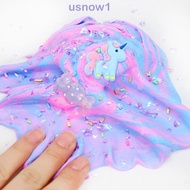 AHOUR1 Unicorn Puff Slime Clay, Rainbow Slime Cute Unicorn, Cotton Mud Plastic Clay Light Clay Model