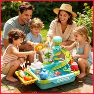 Play Water Sink Yard Summer Toy Kitchen Play Sink Toys for Boys Girls Preschoolers Backyard Patio Be