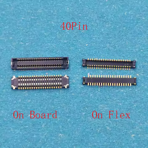 2Pcs 40pin LCD Display Port FPC Connector On Board For Huawei Nova 2 Plus/ Nova 3/Nova 3E/Nova 3i/Ho