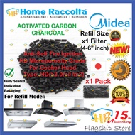 Refill Charcoal For Midea Cooker Hood MIDEA Activated Carbon Charcoal Filter Refill For 1pc Filter (