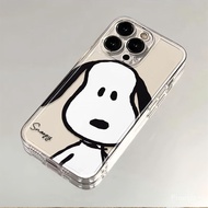 Cute Big Ear Dog Suitable for Apple 15/14promax Phone Case iPhone13 Soft 12 Shock-resistant 11 Simple 78p GF7G