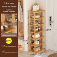 DIY Stackable Shoe Rack Multi-Layer Storage Free Combination Outdoor Bamboo Wooden Cabinet Organizer