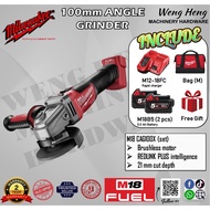 Milwaukee M18 FUEL 100 mm Angle Grinder With Slide Switch - Model M18 CAG100X / M18 FSAG100X / M18 FSAG100XB