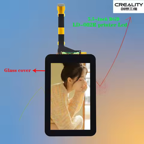 Creality3D LD-002R 5.5-Inch RGB LCD light curing 3d printer accessories 2K color screen Laser exposu