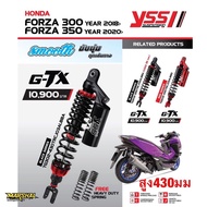 YSS Rear Shock Set G-TX (Black Series SMOOTH) For FORZA-300 (2018)/350 2020-Present.