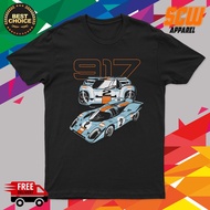 PORSCHE 917 FANS CAR TSHIRT DESIGN 5 BAJU KERETA HIGH QUALITY COTTON