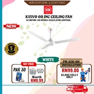 KDK K15V0 60 INCHES ceiling Fan white / Kipas siling KDK (WHITE)