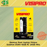 Memory Ram Laptop Sodimm DDR4 16GB PC 2666 Mhz Visipro