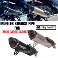 Akrapovic Motorcycle Exhaust Pipe for BMW C400X C400GT Carbon Fiber Stainless Steel Muffler Exhaust