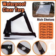 MKBK Waterproof Clear Tarp Rainproof Cloth Tarpaulin Waterproof Canvas Thickened Plastic PE Film Out