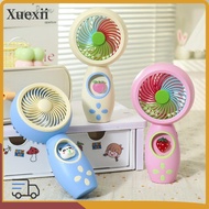 XUEXII Mini Fan, Cooling Portable Handheld Fan,  USB Rechargeable Hand Holding Fan Outdoor