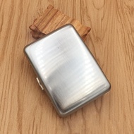 Metal Gold Silver Metal Cigarett Tobaco Case Container Cigarette1 Holder Storage Box with 2 Clips Smking Accessories