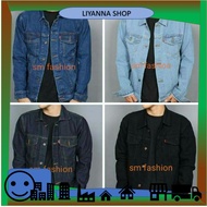 LIYANNA SHOP [Ready Stock]Men's Jeans Jaket Denim Lelaki Material High Quality Murah Murah