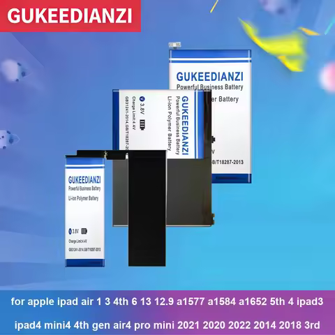 pro12.9 1ST Battery For Apple iPad Air 1 3 4TH 6 13 12.9 A1577 A1584 A1652 5TH 4 IPAD3 IPAD4 MINI4 4