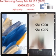 แถม ฟิล์มกระจก แถมชุดกาว อะไหล่หน้าจอสัมผัส LCD แบบเปลี่ยน สําหรับ Samsung Galaxy Tab A8 10.5 (2021)