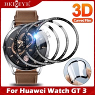 ฟิล์ม 3D เต็มจอ ขอบโค้ง for ฟิล์ม for Huawei Watch GT 3 46mm 42mm ป้องกัน หน้าจอ 9H กันรอย for Huawei Watch GT3 ฟิล์ม Screen Protector Films
