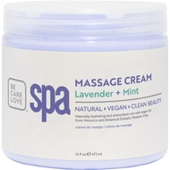 BCL SPA Massage Cream Stress Relief Lavender + Mint 16oz